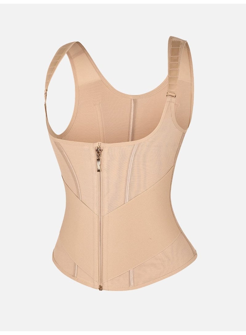 Fstyle Elastic Mesh Waist And Full Back Support Belt With Wide Straps – V-Series - Image 4